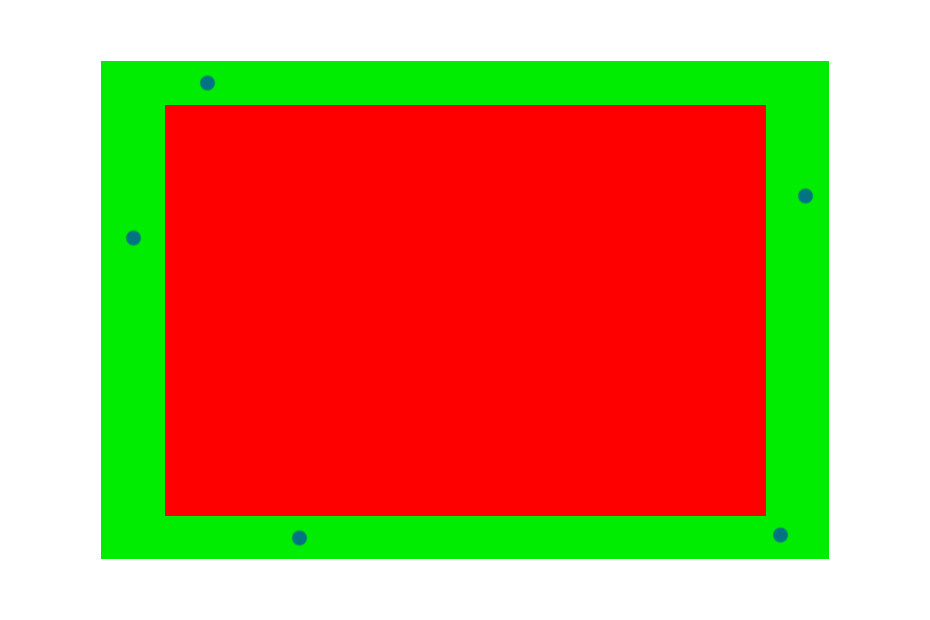 Get a random point along the borders of a rectangle